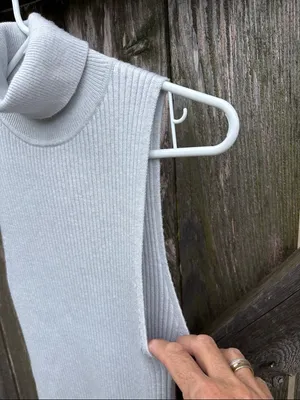 Anthropologie Daily Practice Ribbed Knit Sleeveless Midi Dress Grey Size Small thumbnail 6