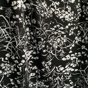 Diane Von Furstenburg DVF Concepts Graphic Floral Maxi Skirt (L) Black & White thumbnail 2