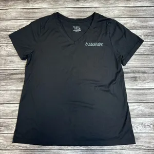 Time and Tru Women's Bridesbabe Tee Black Light Blue Medium Wedding Shirt thumbnail 11