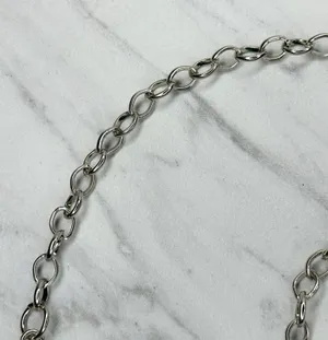 Y2K Rhinestone Flower Silver Chain Belt Extra Small/Small (XS/S) ✨ thumbnail 7