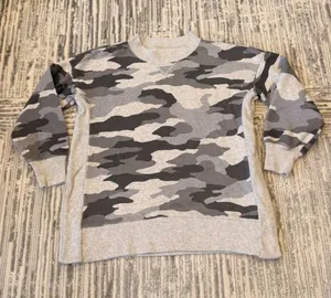 AERIE women's XS (Oversized) gray camo sweatshirt Retails $49.95 thumbnail 1