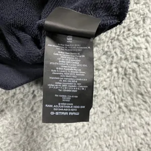G Star RAW Hooded Sweatshirt Women‎ Large Oversized Adjustable Graphic Pullover thumbnail 9