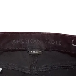 American Eagle "The Dream‎ Jean" Curvy Super Hi- Rise Distressed Black Jegging 4 thumbnail 2