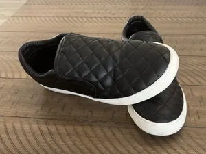 Steve Madden Black Quilted Slip-On Sneakers thumbnail 1