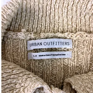 Urban Outfitters Oversized Cropped Cardigan Tan‎ Beige Ribbed Knit Sweater Small thumbnail 4