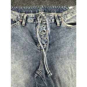 Gap Low Rise 90s Loose Lace Up Jeans Womens 30 Light Wash Wide Leg Y2K thumbnail 3