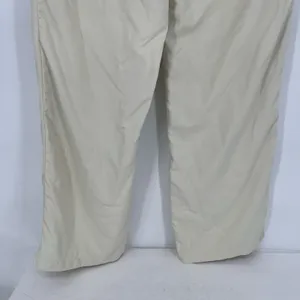 Elwood Dume Nylon Pants Large Cream Lined Drawstring Athletic Straight Leg thumbnail 8