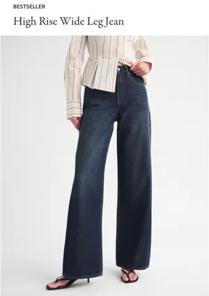 Abercrombie High-Rise Wide-Leg Jeans thumbnail 2