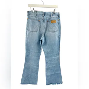 Wrangler wrock high rise‎ kick flare jeans cowgirl back patch sz 31 thumbnail 9