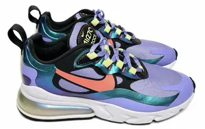 Nike Air Max 270 React Sneakers Light Thistle Sunblush CU4818-001 Womens Size 6 thumbnail 1