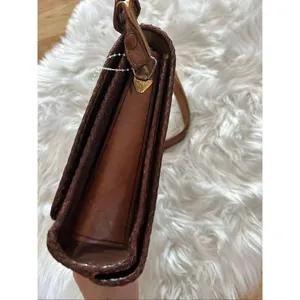 VTG Hand Tooled Leather Purse Hand Bag Brown Floral SouthWestern Beautiful thumbnail 9
