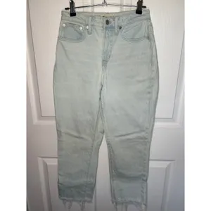 Madewell The Curvy Perfect Vintage Jean Light Wash Frayed Hem Denim Size 26‎ thumbnail 2