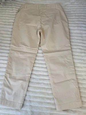 GAP Women's Downtown Mid Rise Khaki Light Beige Straight-Leg Pants Size 10 thumbnail 7