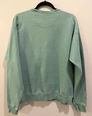 Comfort Wash Georgia Aquarium Atlanta GA Embroidered Logo Sweatshirt Green thumbnail 2