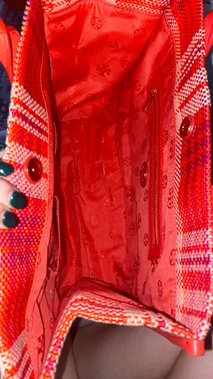 Tory Burch Pink Plaid Tote thumbnail 5