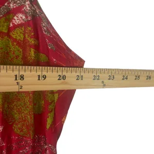 Bahama Beach Vintage 90s Women's Size 12 Large Hawaiian Red Tropical Midi Dress‎ thumbnail 6
