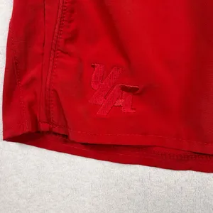 YoungLA Women’s Red Stay Focused Stay Motivated Gym Workout Shorts Medium thumbnail 2