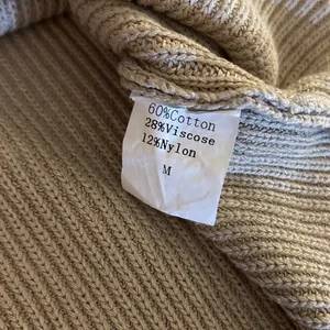 Beige Mock Turtleneck Size M Crop Sweater Tan Size M thumbnail 10