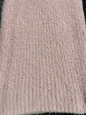 Womens XL Mini Society pink fuzzy knit flared lounge pants thumbnail 6