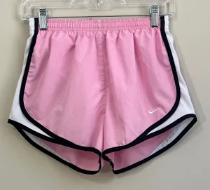 Nike Women's Pink and White Athletic Running Shorts Size Small thumbnail 1