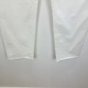 Madewell 90s Straight Crop Jean Tile White High Rise Raw Hem Classic US 33 NWT thumbnail 15