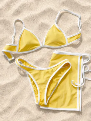 NWT • WILO 3pc Bikini Set Yellow Size XS thumbnail 1