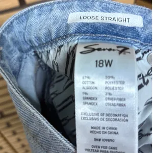 Seven7 Loose Straight Jeans Size 18W‎ thumbnail 7