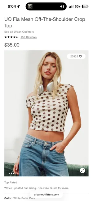 Urban Outfitters Off-The-Shoulder Top thumbnail 3