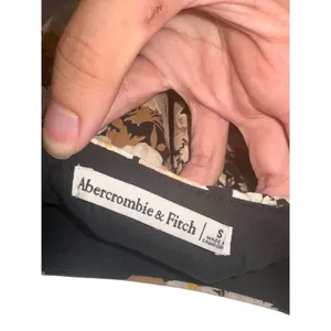 Abercrombie & Fitch Black White Brown Floral Casual Boho Tank Top Womens Size S thumbnail 4