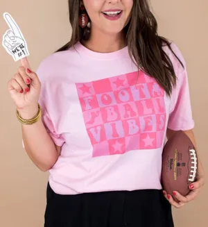 Football Graphic Tee Pink Size L thumbnail 1