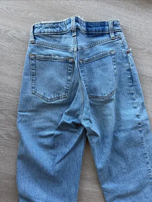 Abercrombie 90s Relaxed High-Rise Curve Love Split-Hem Women's Jeans 25S thumbnail 3