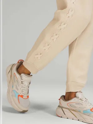 Lululemon 4 Braided Detail High Rise Jogger Casual Cream‎ White Opal Sweatpants thumbnail 12
