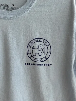 Puppie Love - Ron Jon Surf Shop Blue Long Sleeve T-Shirt, Size Small thumbnail 7