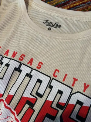 National Football League Team Apparel Junk Food Clothing Kansas City Chiefs women’s long sleeve Large New thumbnail 6