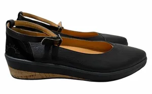 Soleni Ruth Flat Black Shoes‎ Women's Size 8 thumbnail 1
