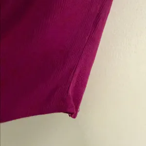 Garage Scoop Neck Ribbed Short Sleeve Tee in Burgundy thumbnail 4