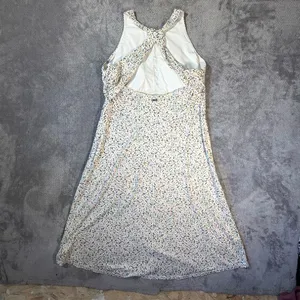 prAna Jewel Lake Dress Women’s L Birch Spots Built-In Bra Pockets Active Midi #7 thumbnail 7