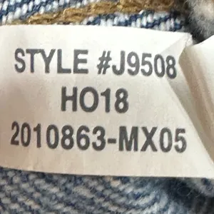 Madewell‎ The Dadjean Light Wash Button Fly Relaxed Size 23 Cotton 90's Straight thumbnail 9