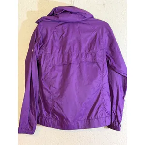 Columbia Windbreaker Jacket Womens M Purple Full Zip Hooded Outdoor XL3156 thumbnail 9