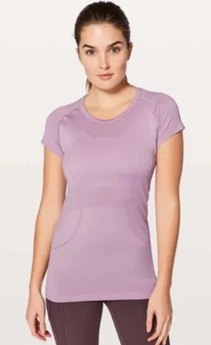 Lululemon Swiftly Tech Short Sleeve Crew Lilac Quartz Size 6 thumbnail 1