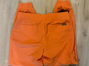 Figs Women's Bright Orange Jogger Sweatpants thumbnail 3