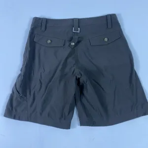 Athleta Shorts Womens 30 Brown Bermuda Utility Nylon Spandex Pockets Zip Closure thumbnail 2