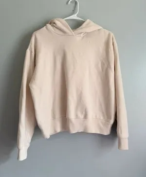 A New Day Cream Pullover Hoodie Size Small thumbnail 1