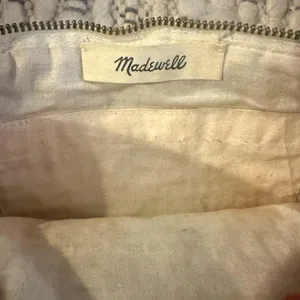 Madewell Large Tassel Raffia Zip Pouch thumbnail 6