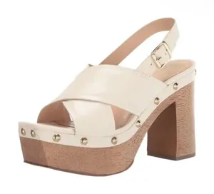 Vince Camuto Cream/ Ivory Slingback Sandals(Size 9M) thumbnail 1