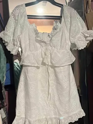 Lost + Wander Eyelet/Lace Mini Dress thumbnail 2