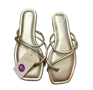 A New Day Target Metallic Silver Strappy Sandals NWT thumbnail 1