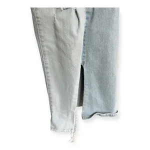 Driftwood Cece Wide Leg Split Hem Jeans Light Wash Two Tone sz 30 Boho Hippie thumbnail 6