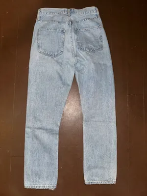Agolde Light Blue Distressed Jeans thumbnail 5