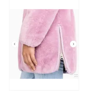 J.Crew Zip-Up Teddy Fleece Coat Jacket Purple Wisteria Cozy Scandi Soft Size S thumbnail 3